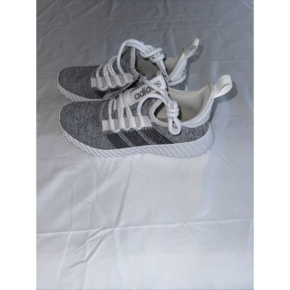 New Adidas Kaptir Flow Womens Running Shoe Sz 9 Grey Footwear Athletic Sneakers